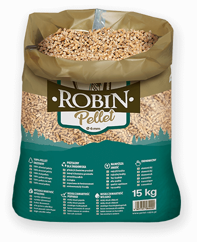 worek pelletu opałowego Robin do kupienia w Środzie Śląsiej lub sklepie internetowym
